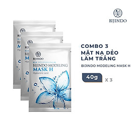 Combo 3 Mặt Nạ Dẻo Cấp Ẩm BIJINDO Modeling Mask H (Hyaluronic Acid) 40g