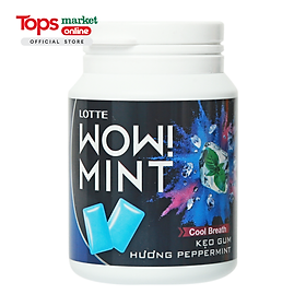 Kẹo Gum Lotte Wow Mint Bạc Hà