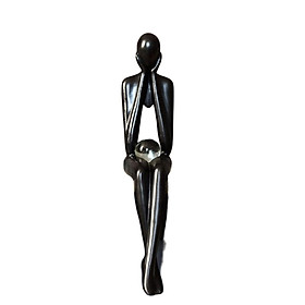 Creative Abstract Thinker Statue Figurine for Home Bookshelf Decoration