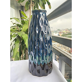 Mua LỌ HOA BÁT TRÀNG CAO CẤP DÁNG BÚT THÁP SÓNG XOĂN