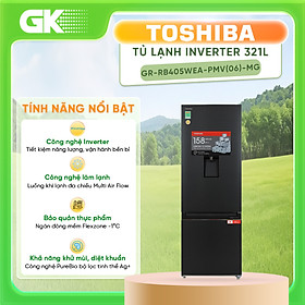 Mua Tủ lạnh Toshiba Inverter 321 lít GR-RB405WEA-PMV(06)-MG - Hàng chính hãng - Chỉ giao HCM