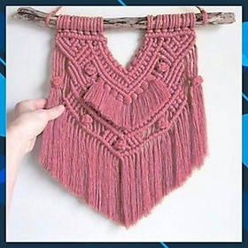 Mua Set 2 mành Macrame mini treo tường decor phòng ngủ  góc học tập