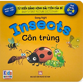 Sách - Baby'S First Picture Dictionary - Từ Điển Bằng Hình Đầu Tiên Của Bé - Côn Trùng - Insects (Bìa Cứng)