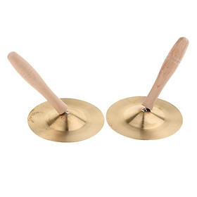 2x hat Cymbal Gong Percussion Instrument for Kids Musical Toy with Grip