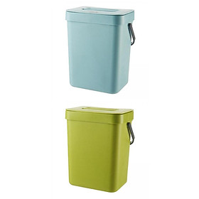 Pack of 2 Modern Trash Can Wall Hanging for Kitchen Cabinet Door Office