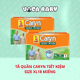 Tã bỉm QUẦN Caryn tiết kiệm ngày và đêm size XL18 miếng