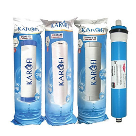Mua Combo 3 lõi lọc thô + 1 màng RO Karofi - Hàng Chính Hãng