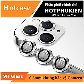 Bộ miếng dán kính cường lực Camera dành cho iPhone 13 Pro Max hiệu HOTCASE