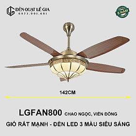 Mua Quạt Trần Tân Cổ Điển LGFAN800 | Quạt Trần Trang Trí Phòng Khách