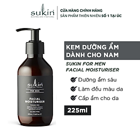 Kem chăm sóc độ ẩm giành riêng cho nam giới Sukin For Men Facial Moisturiser (Pump)