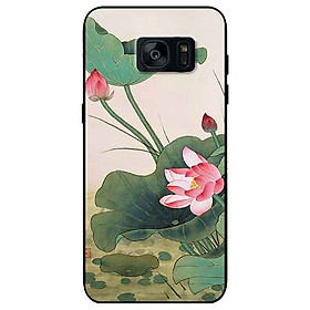 Ốp lưng in cho samsung s7 edge mẫu sen vươn lên