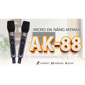 Mua Micro không dây karaoke AK-88 bắt tiếng cực nhạy tích hợp sẵn echo vang thích hợp karaoke gia đình  tiệc tùng  hội họp cùng bạn bè