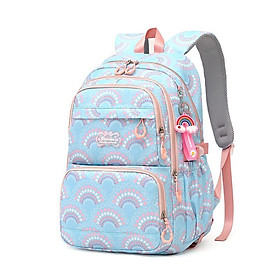 Balo học sinh sinh viên nữ đi học cấp 2 3 màu pastel thời trang ulzzang hàn quốc vải chống nước đựng vừa laptop 9527