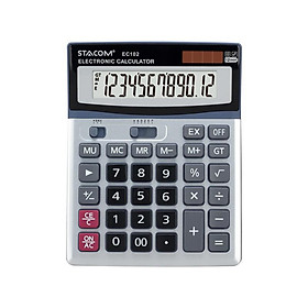 Máy tính 12 số Stacom dùng năng lượng ánh sáng EC102