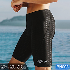 Quần áo bơi nam chống nước dáng ôm gọn, họa tiết da cá, chất thun bơi dày dặn đẹp, co giãn cao, ôm đùi thoải mái | BN008