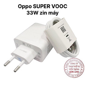 Mua Bộ sạc nhanh Op.po SUPER VOOC - Cóc 33W Cáp 6A  lõi màu cam