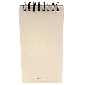 Sổ ghi chú giấy kraft reporter morning glory 83172 - mẫu 1 - xám