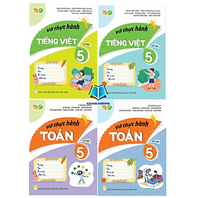 Sách - Combo 4 cuốn Vở thực hành Toán + tiếng việt 5 - tập 1 + 2 (Kết Nối)