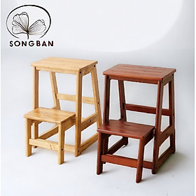 Mua Ghế Gỗ Cao Su 2 Tầng Cao 60cm Thắp Nhang  Rửa Chén  Chăm Sóc Nhà Cửa - Gỗ Song Bản