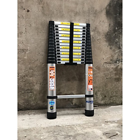 Mua Thang nhôm rút gọn NiNDA ND38 cao 3m8 đen- Hàng chính hãng