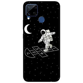 Ốp lưng dành cho Realme C15 mẫu Vũ Trụ Mặt Trăng