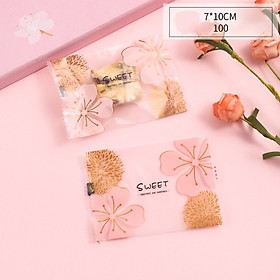 Mua 100c Túi đựng bánh Cookie  túi đựng kẹo Nougat  vỏ kẹo Size 7*10 sweet - túi hàn miệng