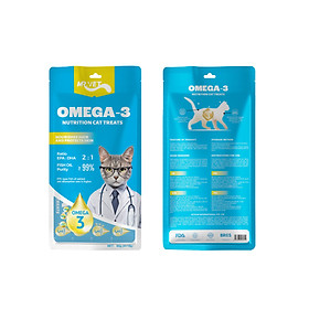 [Túi 4 Thanh] Súp Thưởng Cho Mèo Thức Mr.VET Túi 60g Dùng Cho Mọi Lứa Tuổi Thức Ăn Dinh Dưỡng Cho Mèo