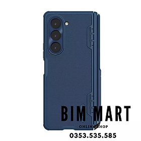Ốp lưng dành cho Samsung Z Fold5 Nillkin Super Frosted Shield Pro Matte - Hàng Chính Hãng (Tặng 2 túi PVC đựng thẻ ATM) - Xanh dương