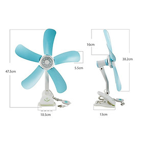 Mua Quạt Kẹp Bàn 5 Cánh 8W - Hàng chính hãng