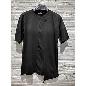 Áo phông nam nữ 12.DESTINY chi tiết layer rơi chất liệu premium cotton màu đen