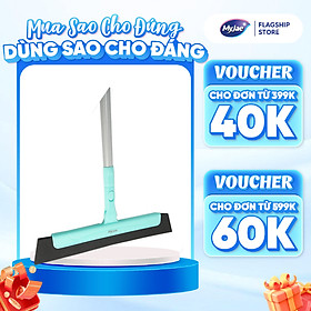 Cây Gạt Nước EVA Đa Năng MyJae Xoay 180 Độ, Chổi Quét Nhà Chống Dính Có Thể Thu Gọn