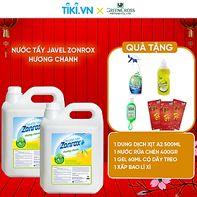 [MUA 2 TẶNG 4] 2 Can Nước tẩy vết bẩn đa năng khử mùi ZONROX JAVEL 6in1 Can 5 Lít Tiết kiệm