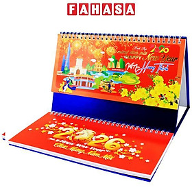 Lịch Để Bàn 2 Lò Xo - Việt Nam Hưng Thịnh - NST 73B