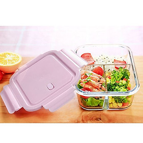 Hộp đựng cơm văn phòng thuỷ tinh ( mầu sắc ngẫu nhiên)