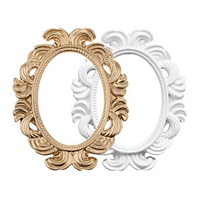 2 Pieces Boroque Style Photo Frames Decorative Family Picture Holder Display