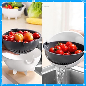 Mua Rổ bào rau củ quả 9 trong 1 thông minh - dụng cụ chế biến thực phẩm cắt thái bào sợi đa năng GD149-Ro901 - Hàng Chất Lượng