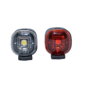 BỘ ĐÈN TRƯỚC SAU XE ĐẠP PIN CR2032 8 & 3 LUMEN GI BICYCLE LIGHT COMBO GI04