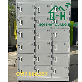 Mua TỦ HỒ SƠ - TỦ LOCKER 18 CỬA SƠN TĨNH ĐIỆN DÀNH CHO VĂN PHÒNG