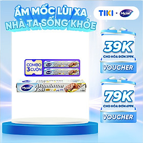 Mua Combo 3 Hộp Giấy Bạc Màng Nhôm MyJae Đài Loan Để Bảo Quản  Nướng Thức Ăn  Bọc Thực Phẩm 30cm x 14m
