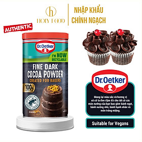 Bột Làm Bánh Cacao Nguyên Chất 100% Đen Mịn Fine Dark Cocoa Powder Dr