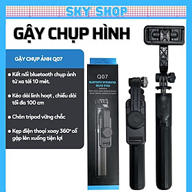 Mua Gậy selfie - Gậy chụp ảnh Bluetooth đa năng Q07 Thế Hệ 2 - Gậy chụp hình tự sướng tích hợp trippo 3 chân