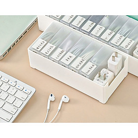 Mua set Khay và 5 hộp sắp xếp dây điện  cáp  tai nghe