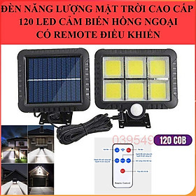 Mua Đèn năng lượng mặt trời solar light mini Cao Cấp F120 COB Đèn Led có điều khiển cảm biến hồng ngoại chuyển động