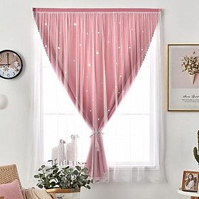 Mua Rèm cửa dán hai lớp lãng mạn ngôi sao sáng nhiều size