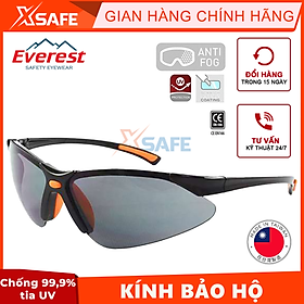 Kính bảo hộ Everest EV302 Mắt kính chống bụi, chống tia UV, đọng sương, bảo vệ mắt khi đi xe, lao động, tròng kính râm