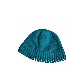 Mũ vườn, mũ, mũ dệt kim, mũ nóng với tháp đầu: 56-58cm, màu xanh