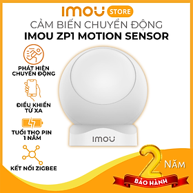 Cảm biến chuyển động Imou Motion Sensor ZP1 - Phát hiện chuyển động con người, Tạo tự động bật tắt đèn hoặc báo động, kết nối app Imou - Hàng chính hãng