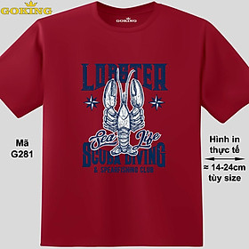 LOBSTER, mã G281. Hãy tỏa sáng như kim cương, qua chiếc áo thun Goking siêu hot cho nam nữ trẻ em, áo phông cặp đôi, gia đình, đội nhóm