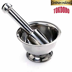 Bộ Cối Chày Inox Cao Cấp Sáng Bóng Bền Đẹp Đủ Kích Cỡ