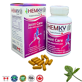Hemky [CANADA] giảm đau, chống viêm xương khớp, thoái hóa khớp, loãng xương. Bổ sung Glucosamine, Hộp 30-90 viên - 90 viên